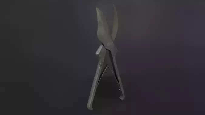 Old Dirty Bone Cutter Low-poly 3D model