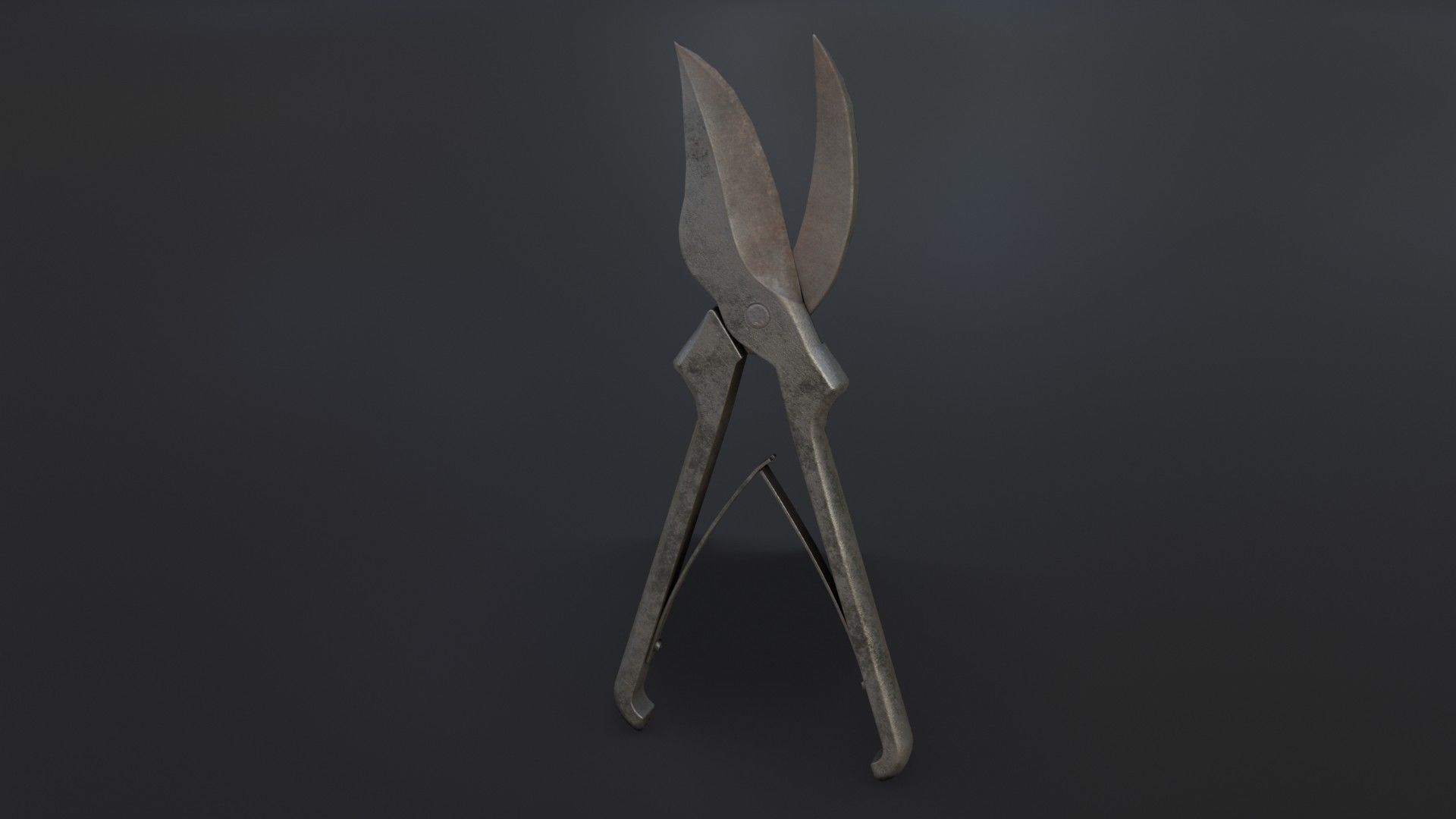 Old Dirty Bone Cutter Low-poly 3D model_5