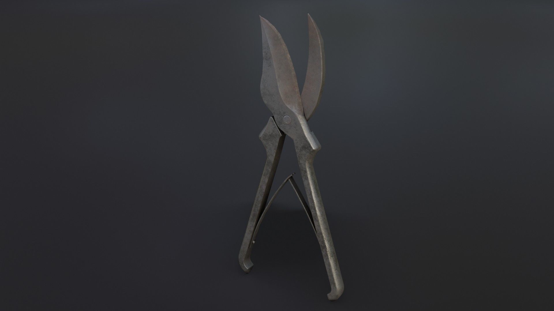 Old Dirty Bone Cutter Low-poly 3D model_6