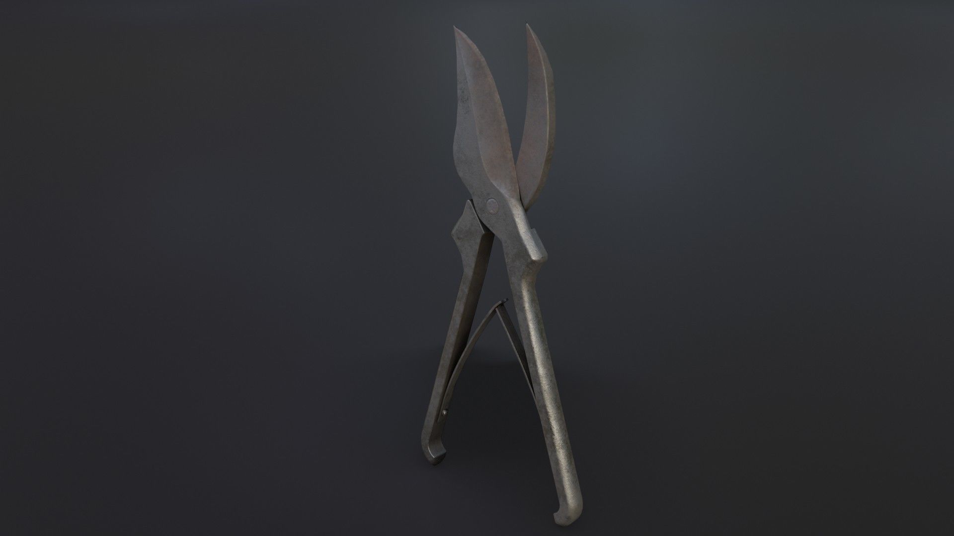 Old Dirty Bone Cutter Low-poly 3D model_7