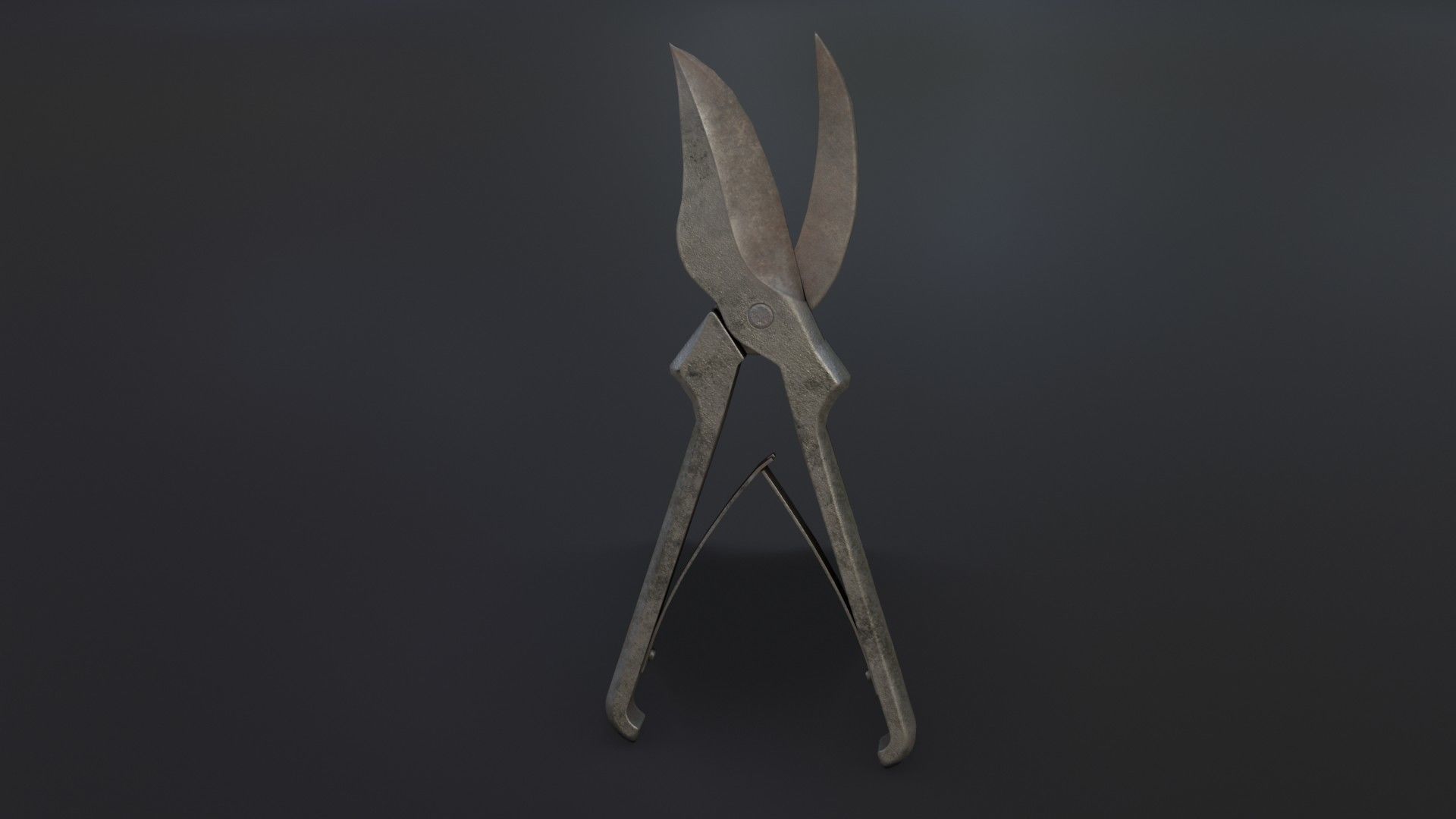 Old Dirty Bone Cutter Low-poly 3D model_4