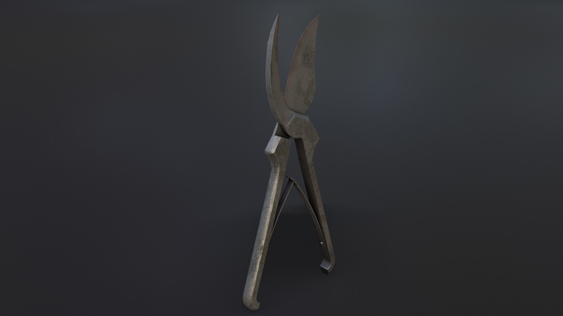 Old Dirty Bone Cutter Low-poly 3D model_16