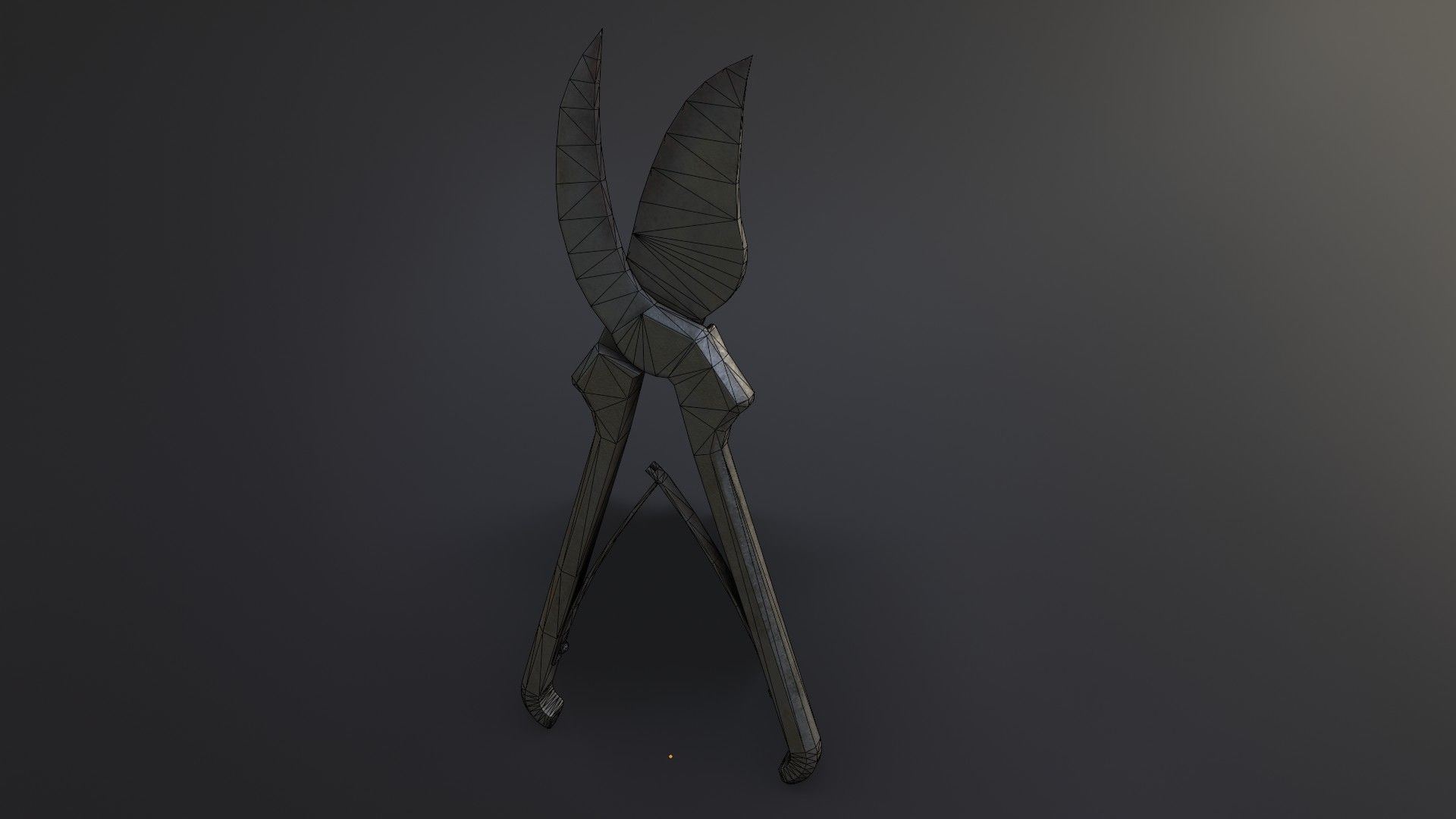 Old Dirty Bone Cutter Low-poly 3D model_36
