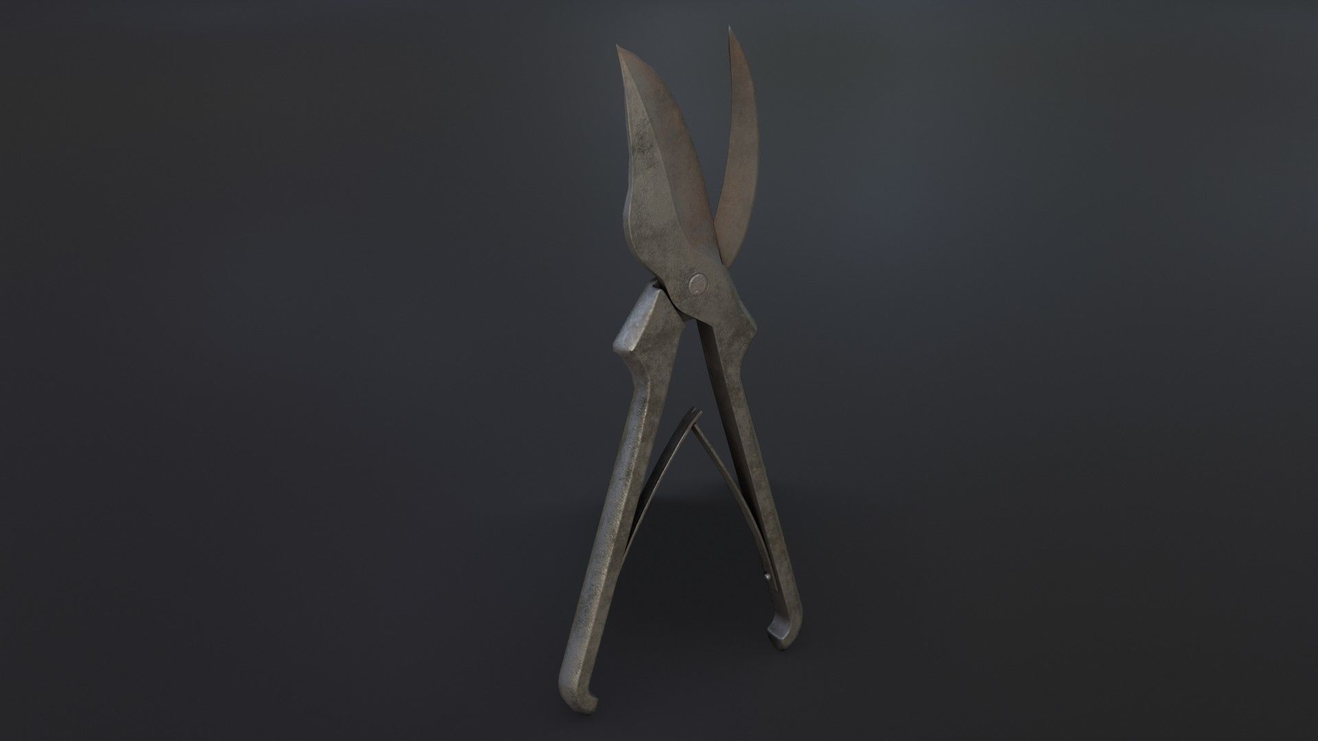 Old Dirty Bone Cutter Low-poly 3D model_34