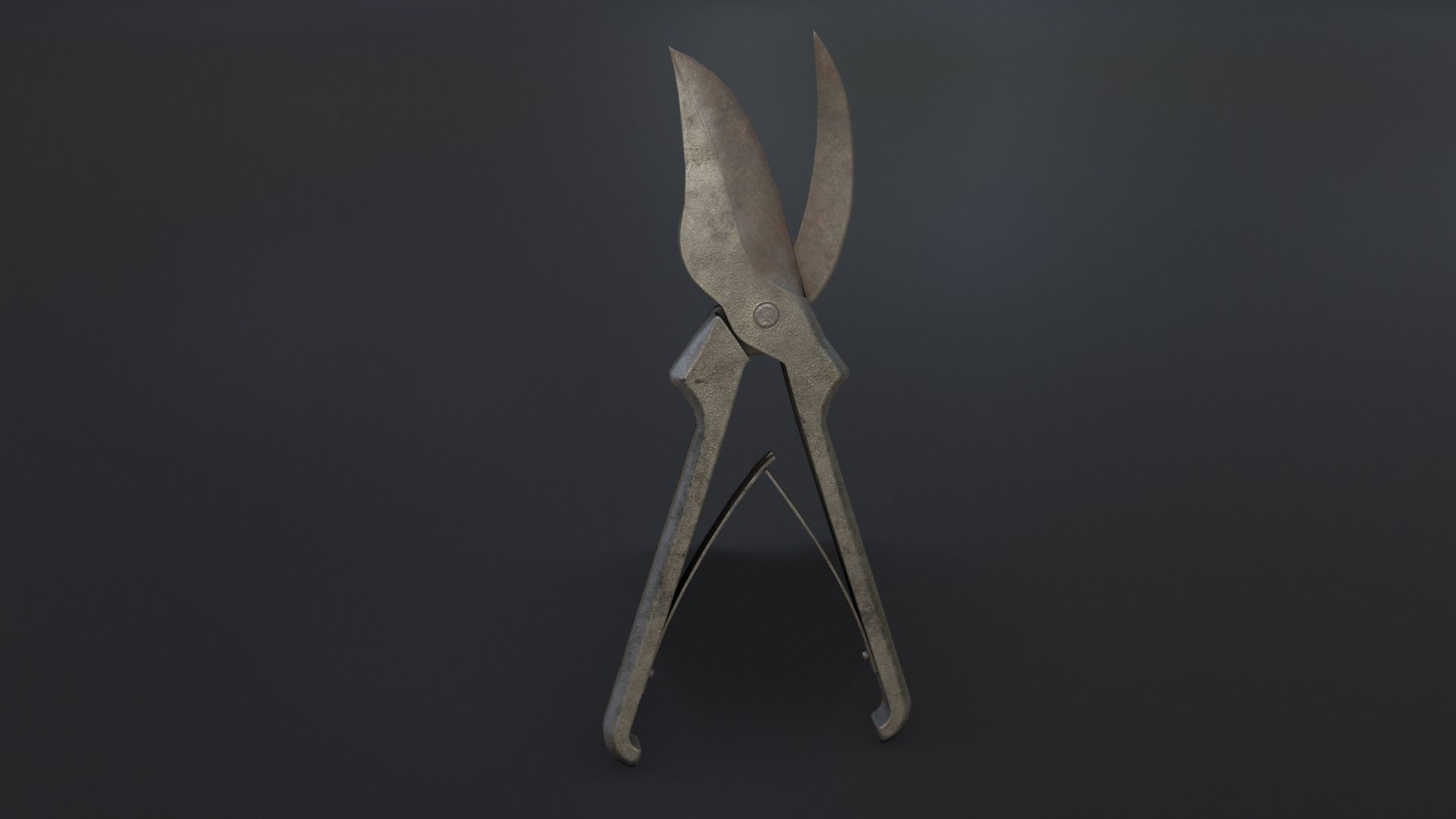 Old Dirty Bone Cutter Low-poly 3D model_2