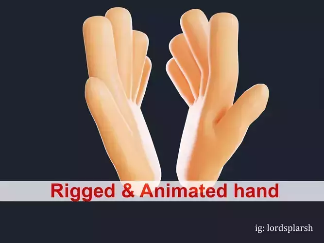 Clapping Hands Emoji Animated  Low-poly 3D model