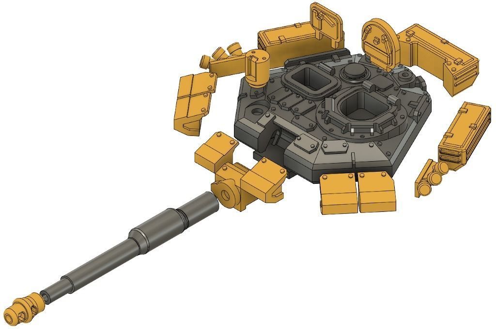 Tank - 28mm Sci-Fi 3D print model_3