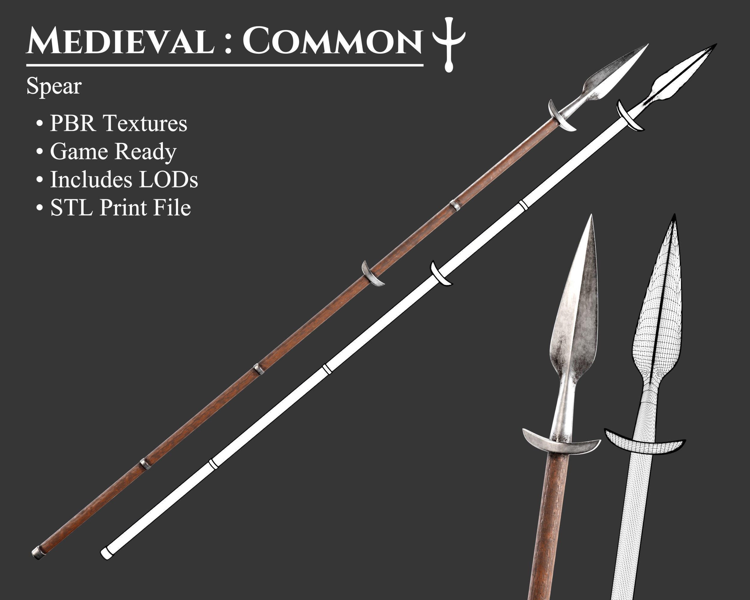Medieval Collection Weapons Spears _2