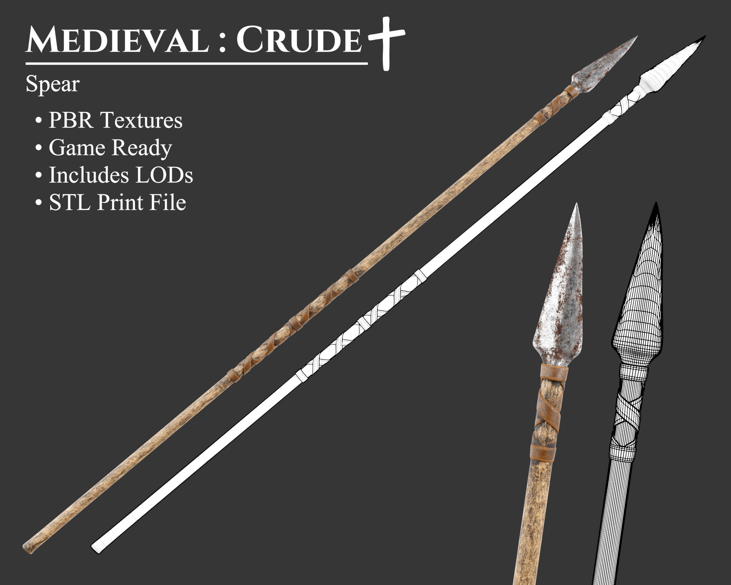Medieval Collection Weapons Spears _9