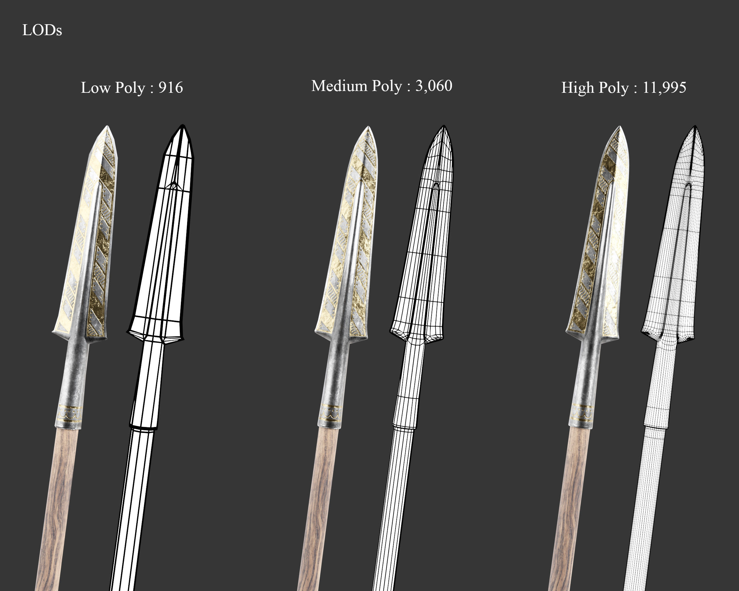 Medieval Collection Weapons Spears _31