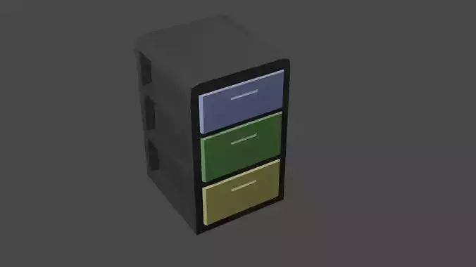 Simple Cabinet - Low Poly 