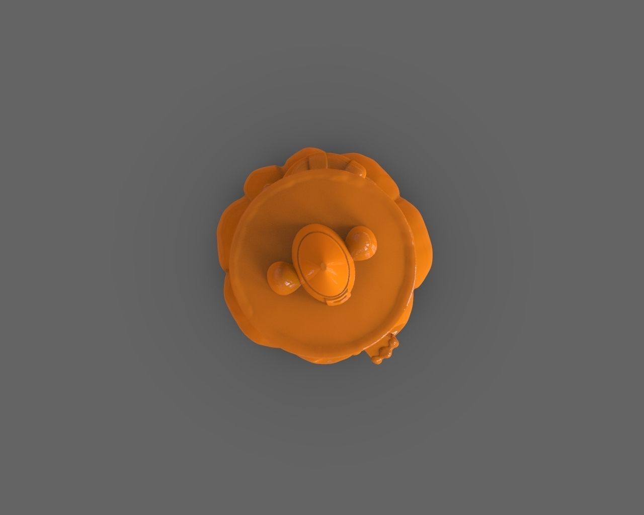 Pusheen eating Pumpkin Pie 3D Sculpt 3D print model_7
