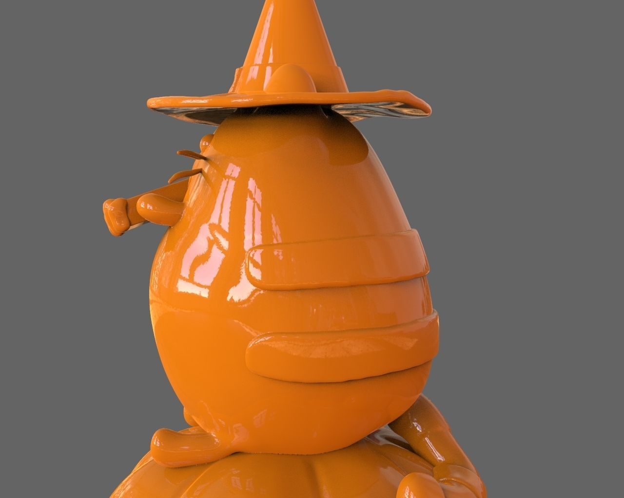 Pusheen eating Pumpkin Pie 3D Sculpt 3D print model_16