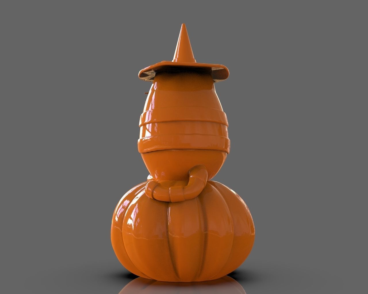 Pusheen eating Pumpkin Pie 3D Sculpt 3D print model_11