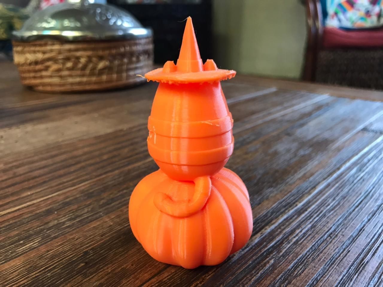 Pusheen eating Pumpkin Pie 3D Sculpt 3D print model_23