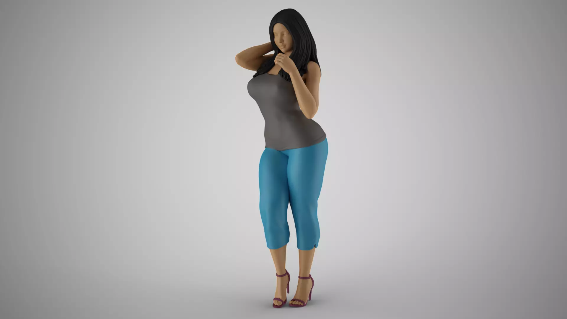 Woman City Mood 5 3D print model
