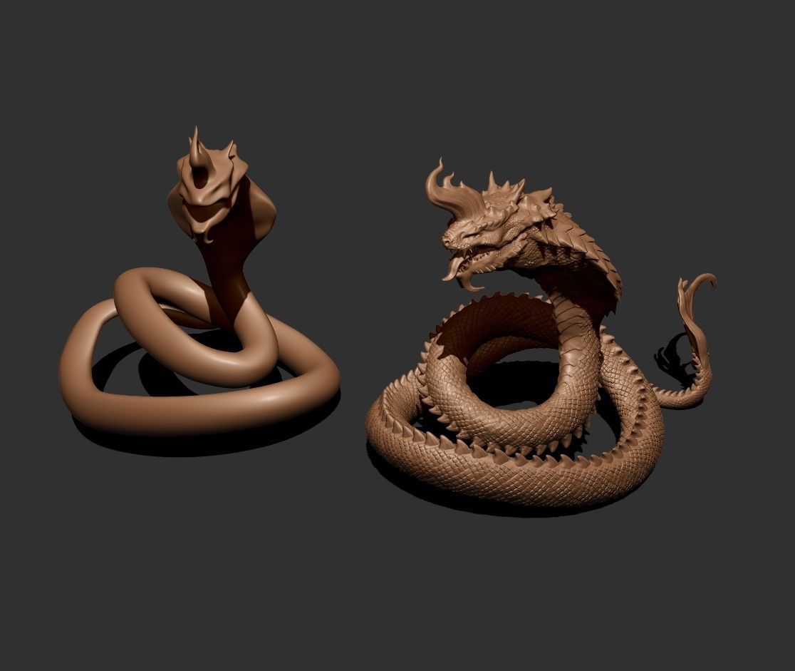Basilisk nak 3D print model_4