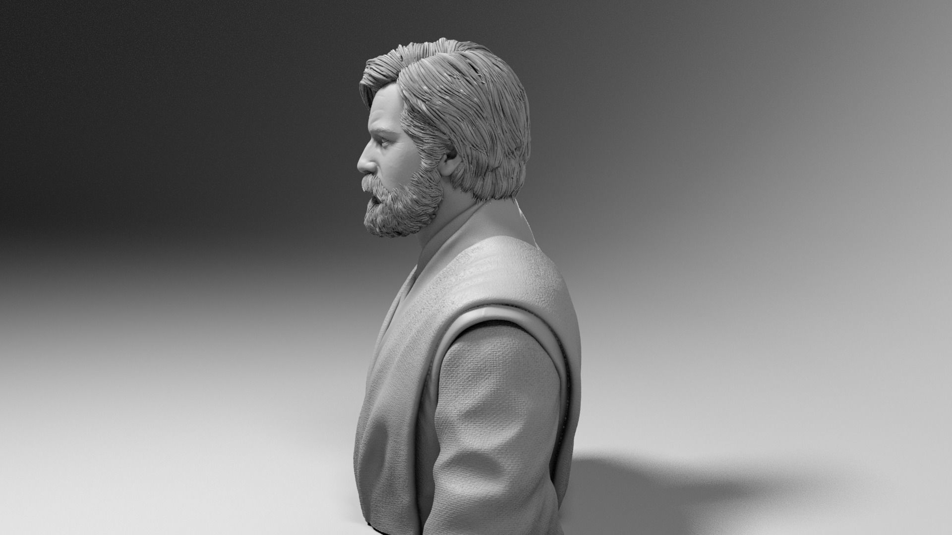 Ewan McGregor - Obi Wan Kenobi - Star Wars Revenge of the Sith 3D print model_5