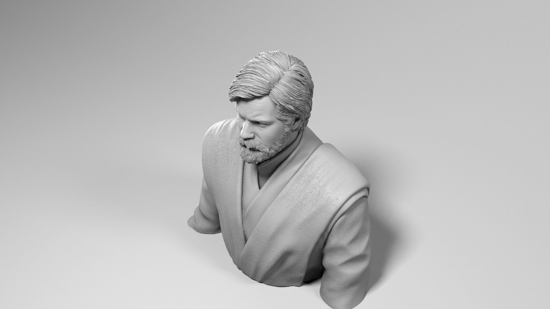 Ewan McGregor - Obi Wan Kenobi - Star Wars Revenge of the Sith 3D print model_10