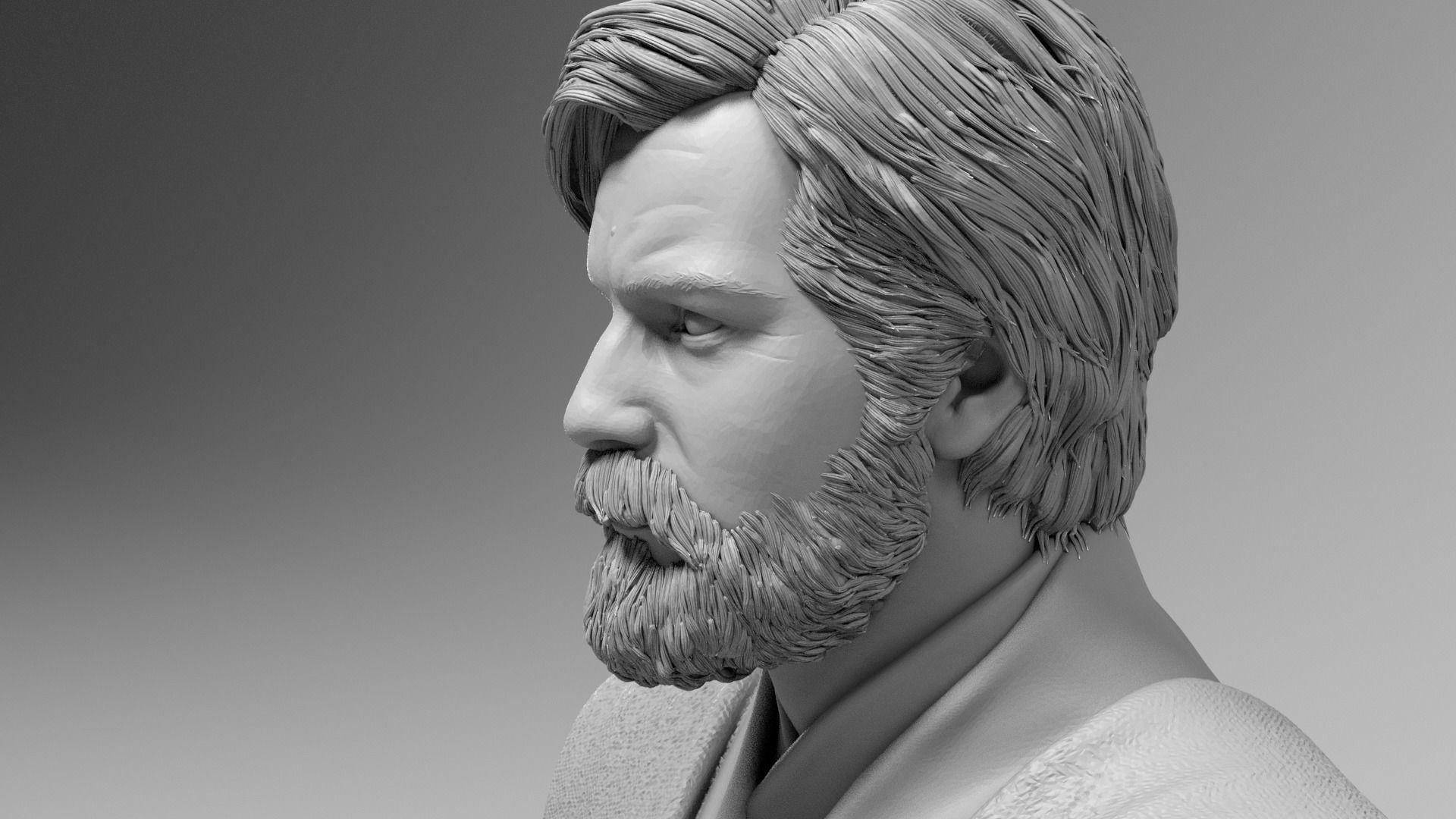 Ewan McGregor - Obi Wan Kenobi - Star Wars Revenge of the Sith 3D print model_18