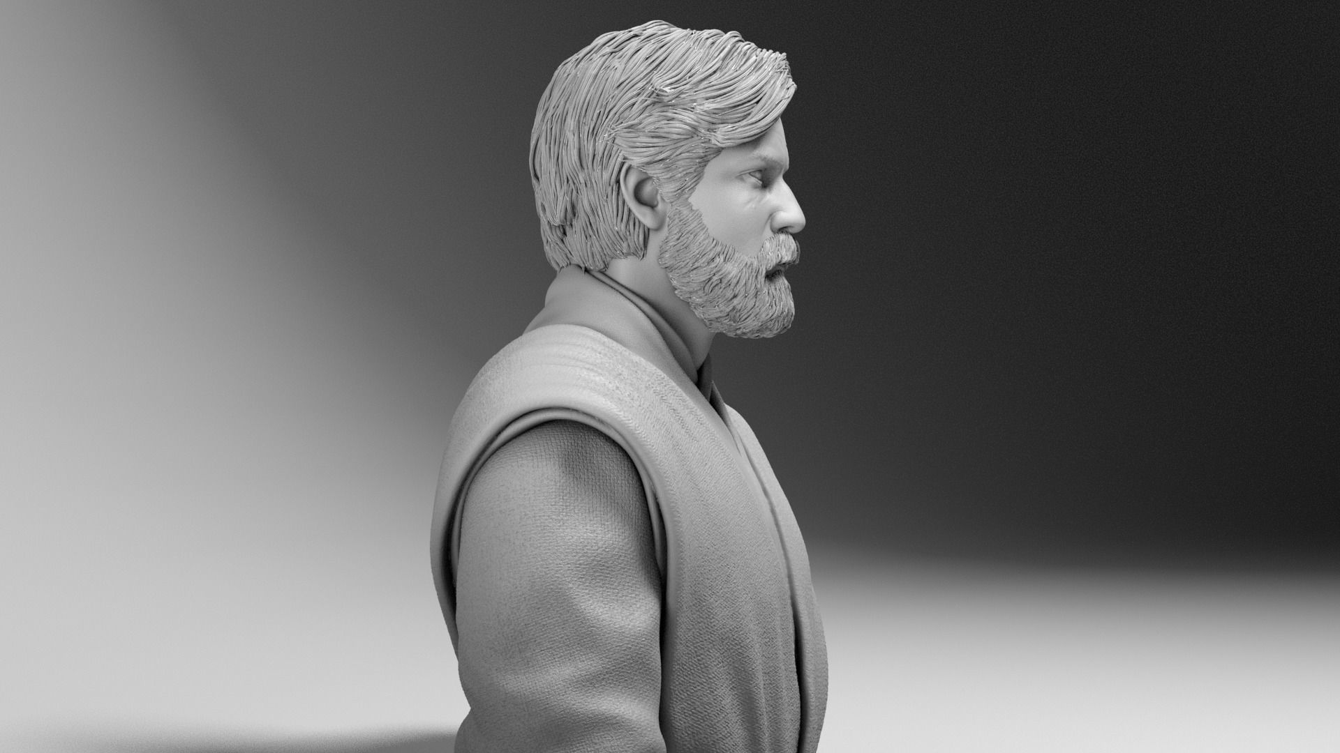 Ewan McGregor - Obi Wan Kenobi - Star Wars Revenge of the Sith 3D print model_9