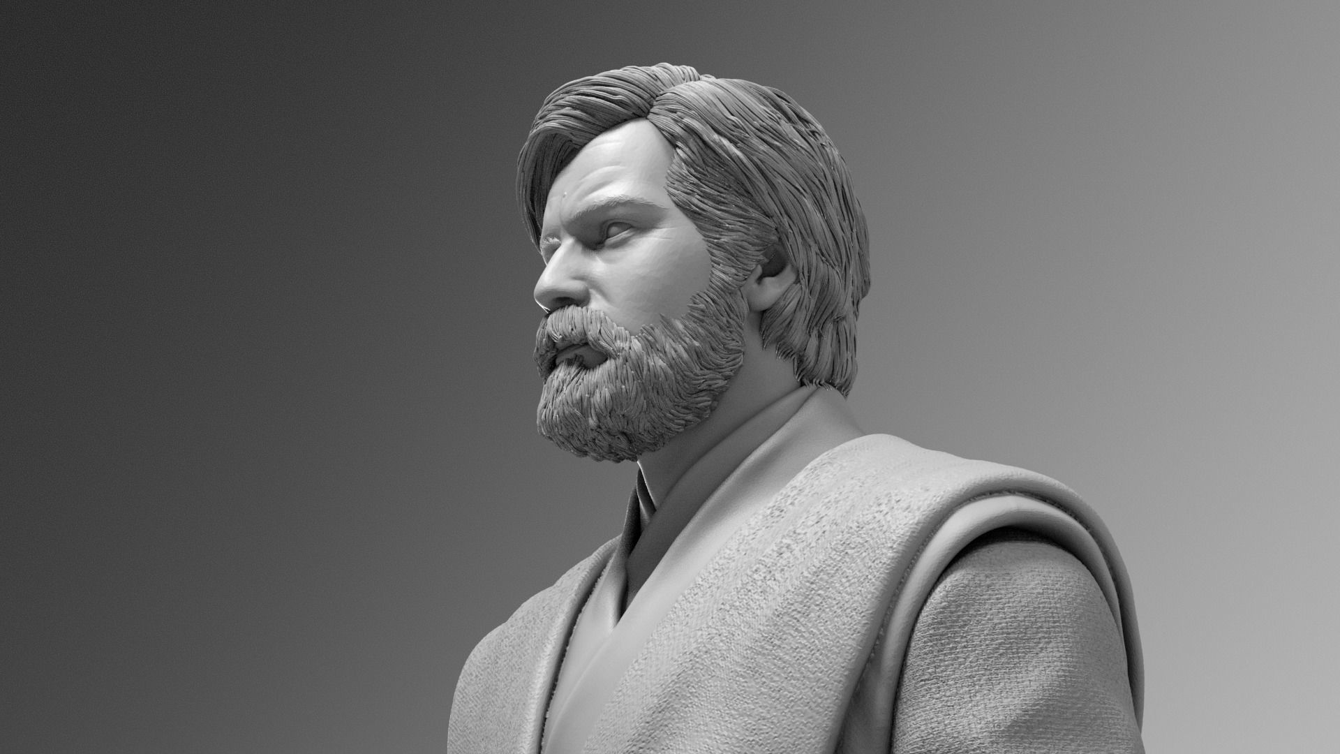 Ewan McGregor - Obi Wan Kenobi - Star Wars Revenge of the Sith 3D print model_17