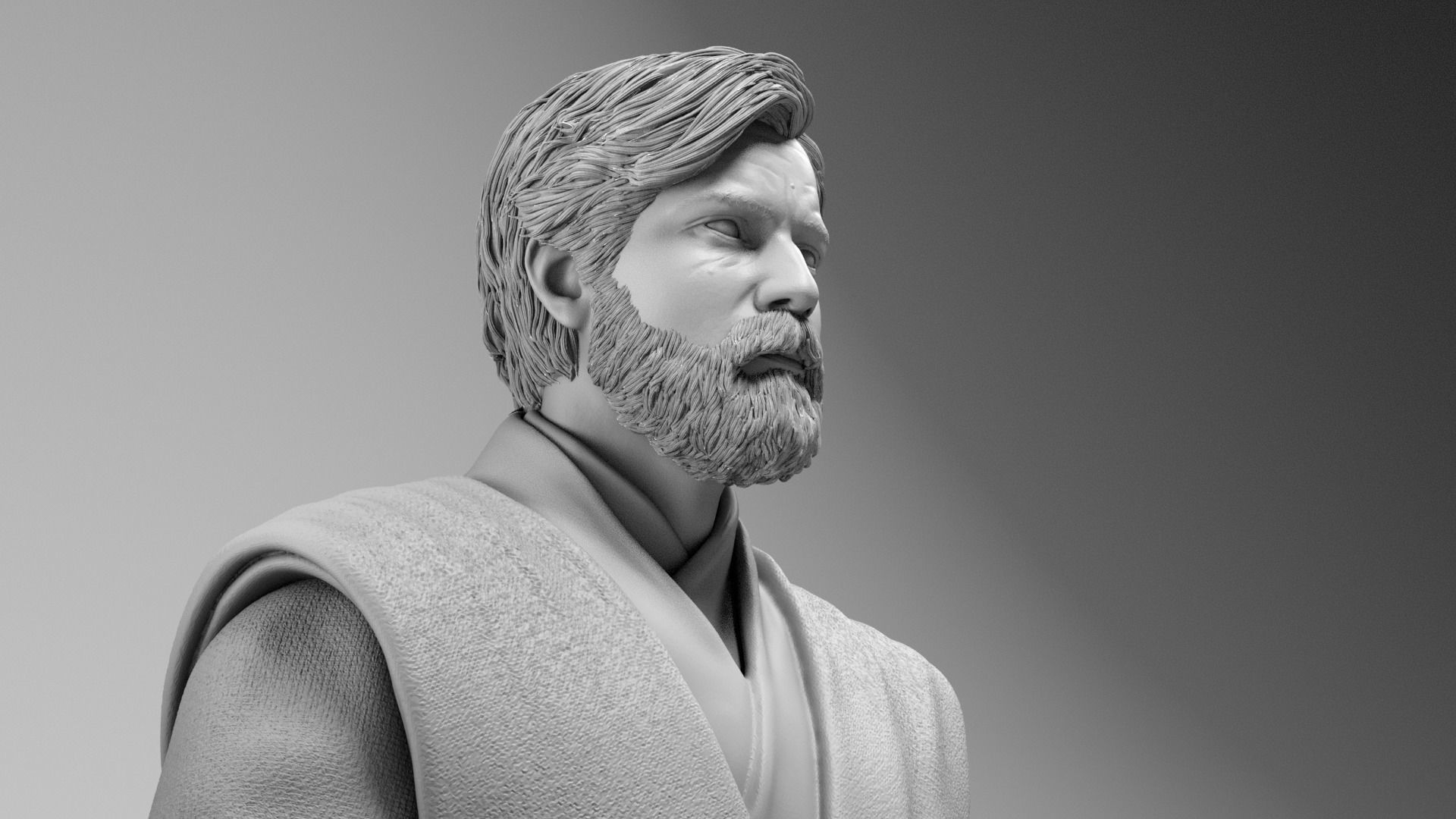 Ewan McGregor - Obi Wan Kenobi - Star Wars Revenge of the Sith 3D print model_14