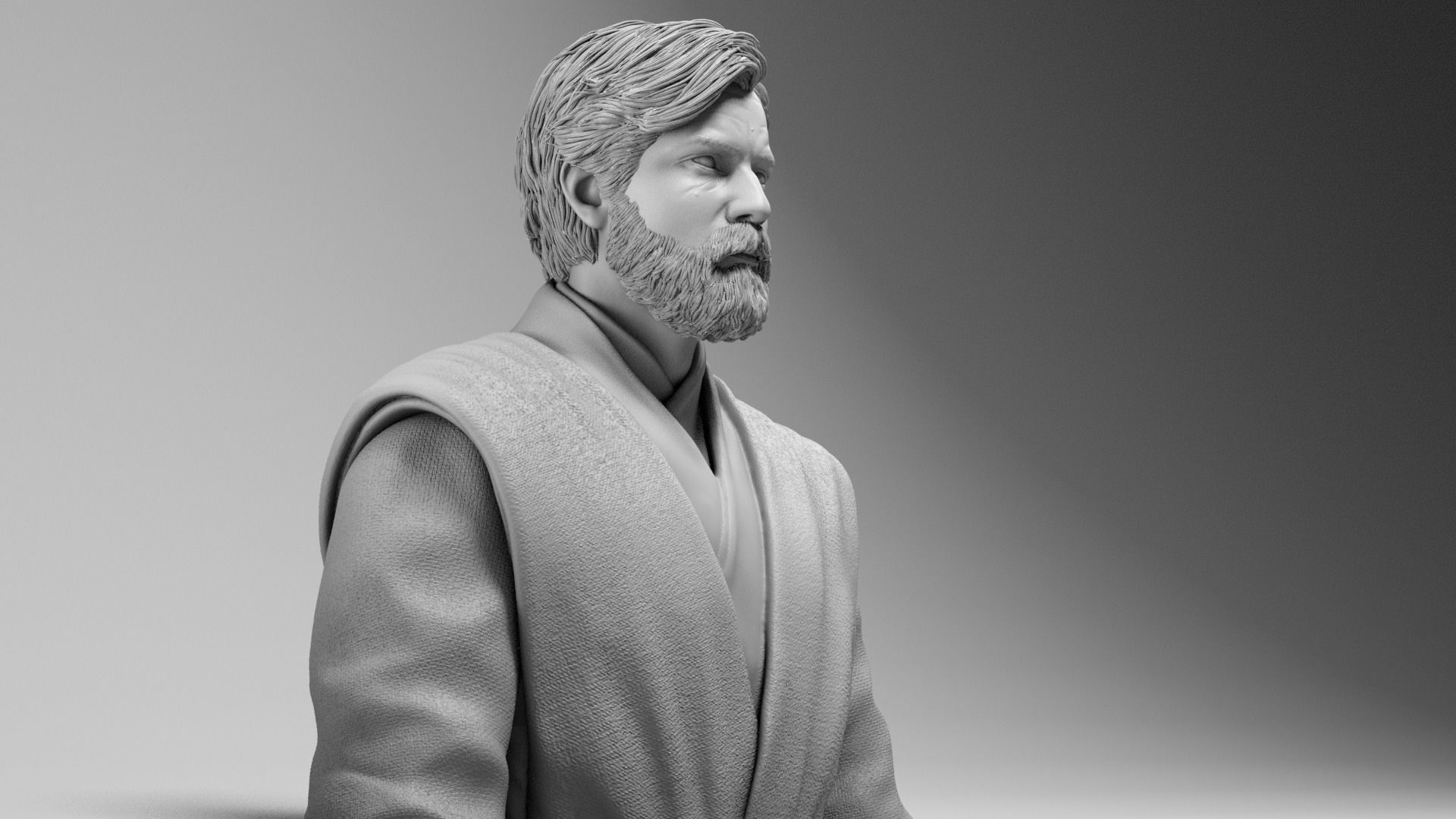 Ewan McGregor - Obi Wan Kenobi - Star Wars Revenge of the Sith 3D print model_8