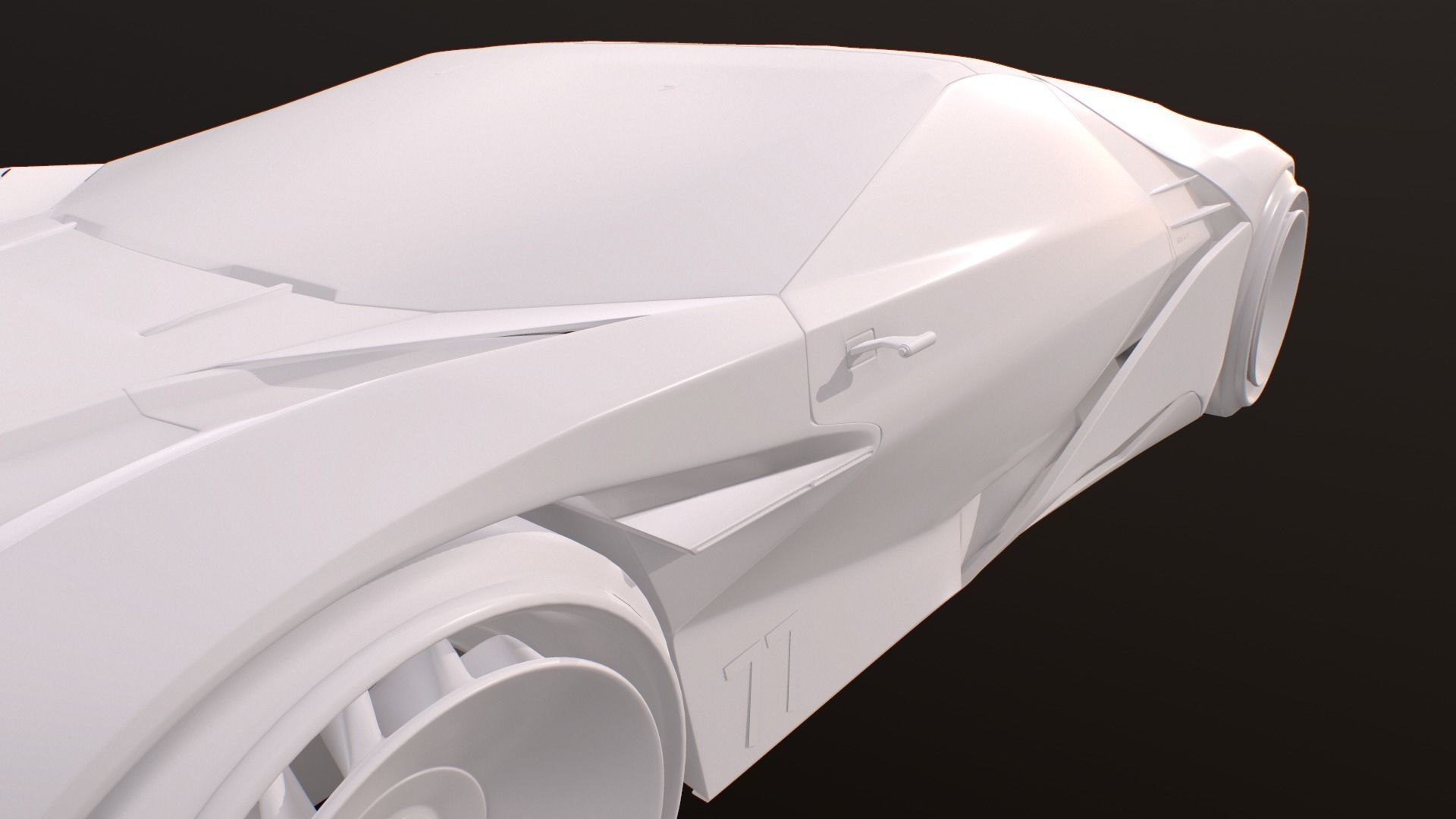 RAYFIELD CALUBURN SURERCAR from CYBERPUNK 2077 3D model_17