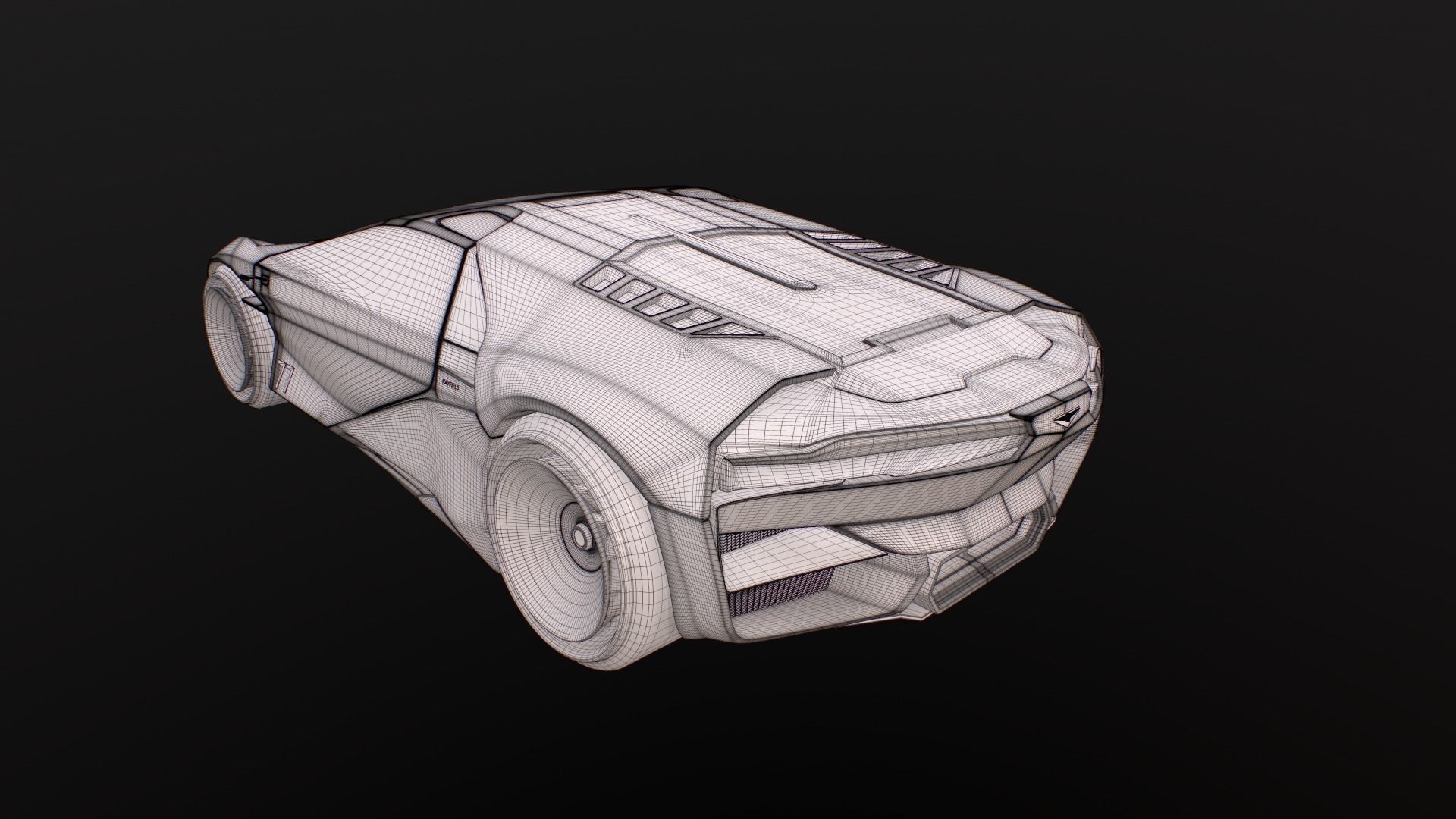 RAYFIELD CALUBURN SURERCAR from CYBERPUNK 2077 3D model_19
