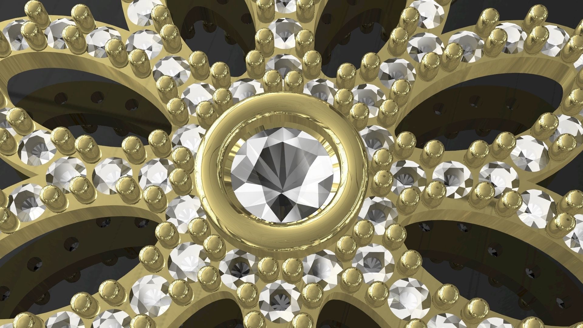 KEY JEWEL  setting stones and prongs good calibrated  3D print model_3