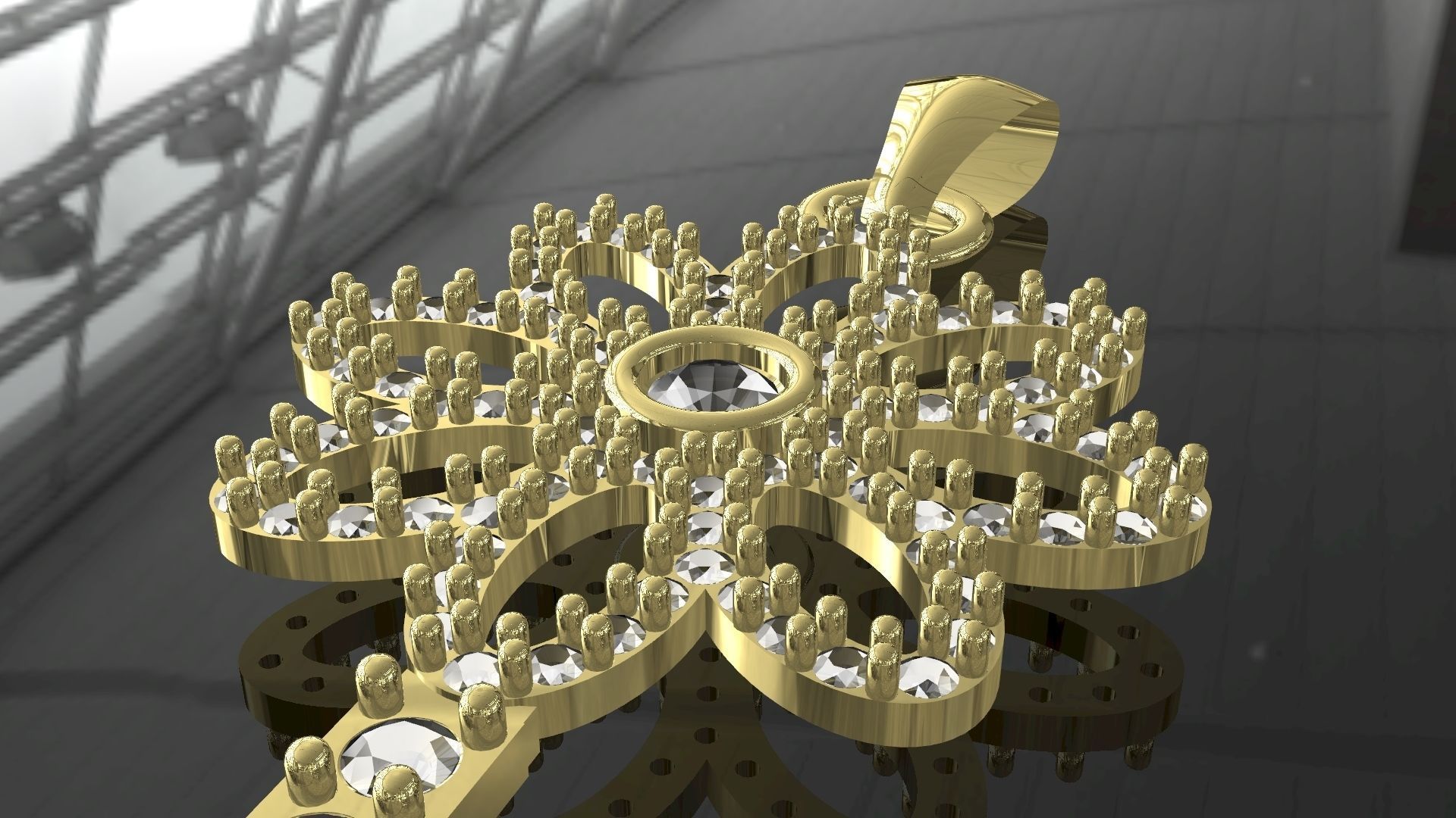 KEY JEWEL  setting stones and prongs good calibrated  3D print model_2