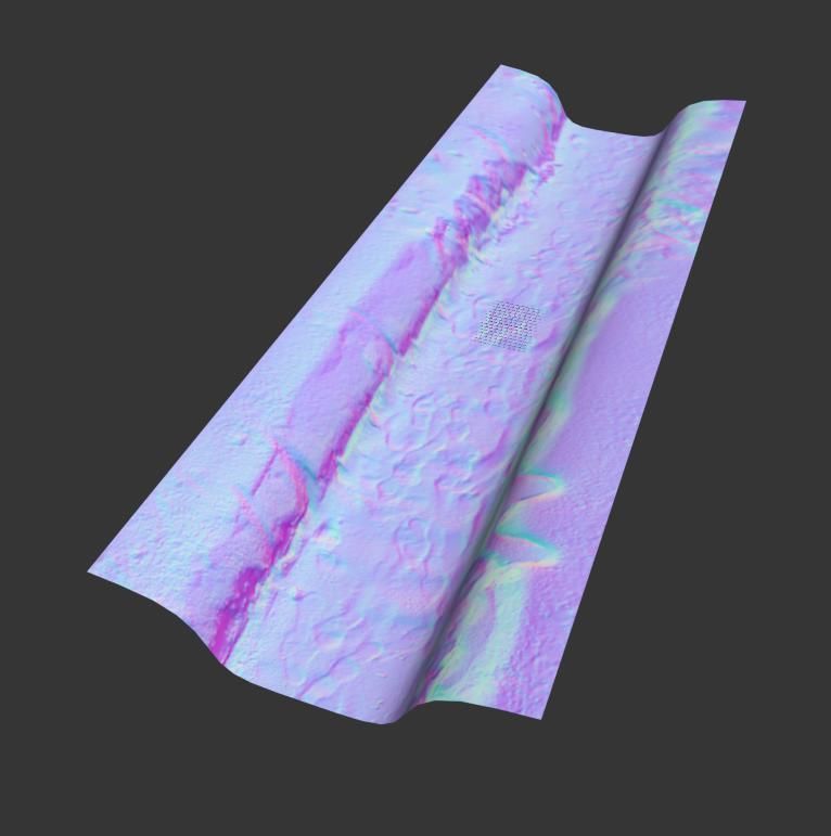 Ultra realistic Snow trail  Hq Scan 3D model_5