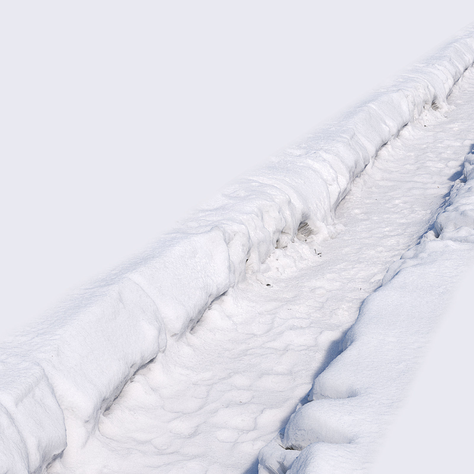 Ultra realistic Snow trail  Hq Scan 3D model_1