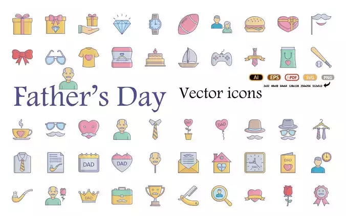 Mothers Day color  vector icon 