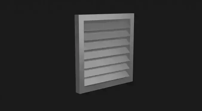 Simple Low Poly Air Vent Cover