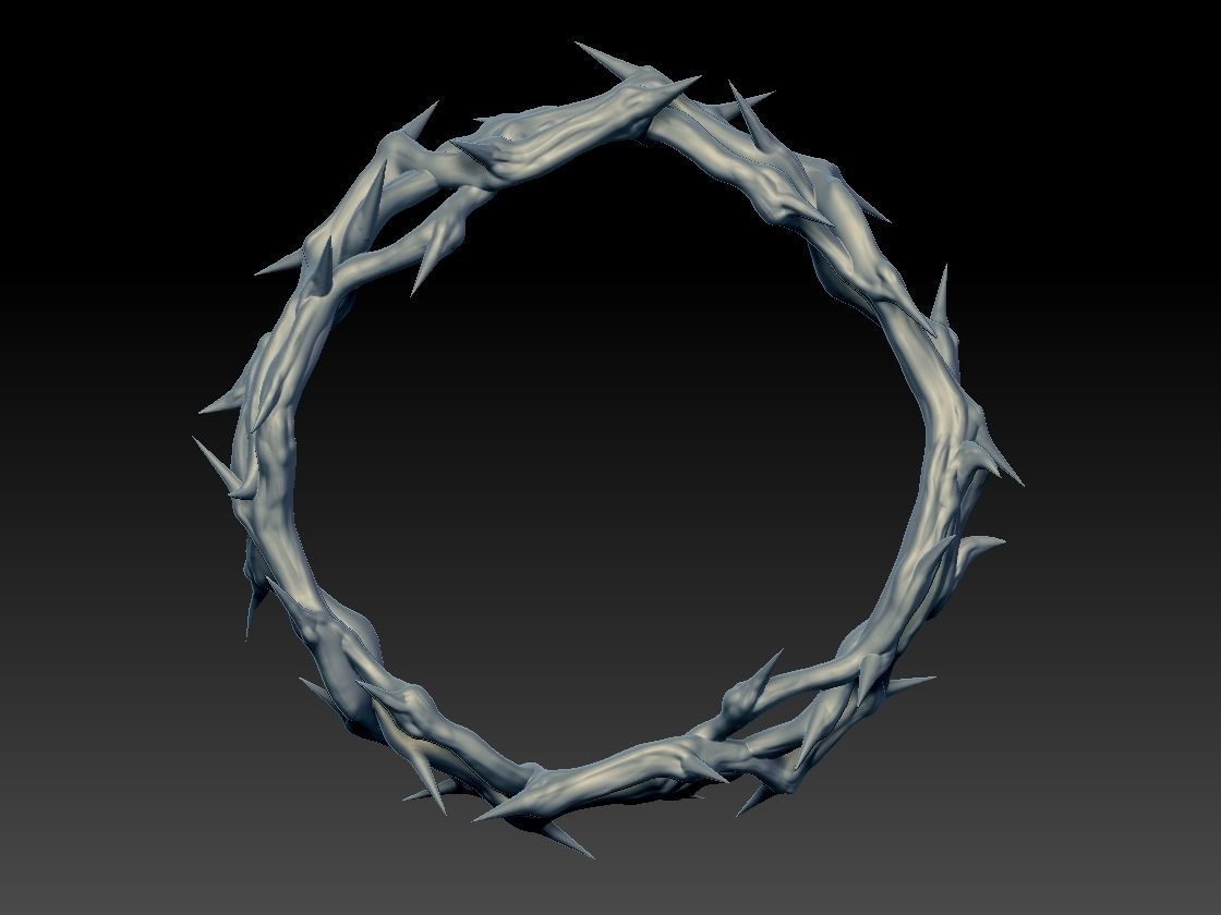  Crown of thorns god jesus 3d print 3D print model_2