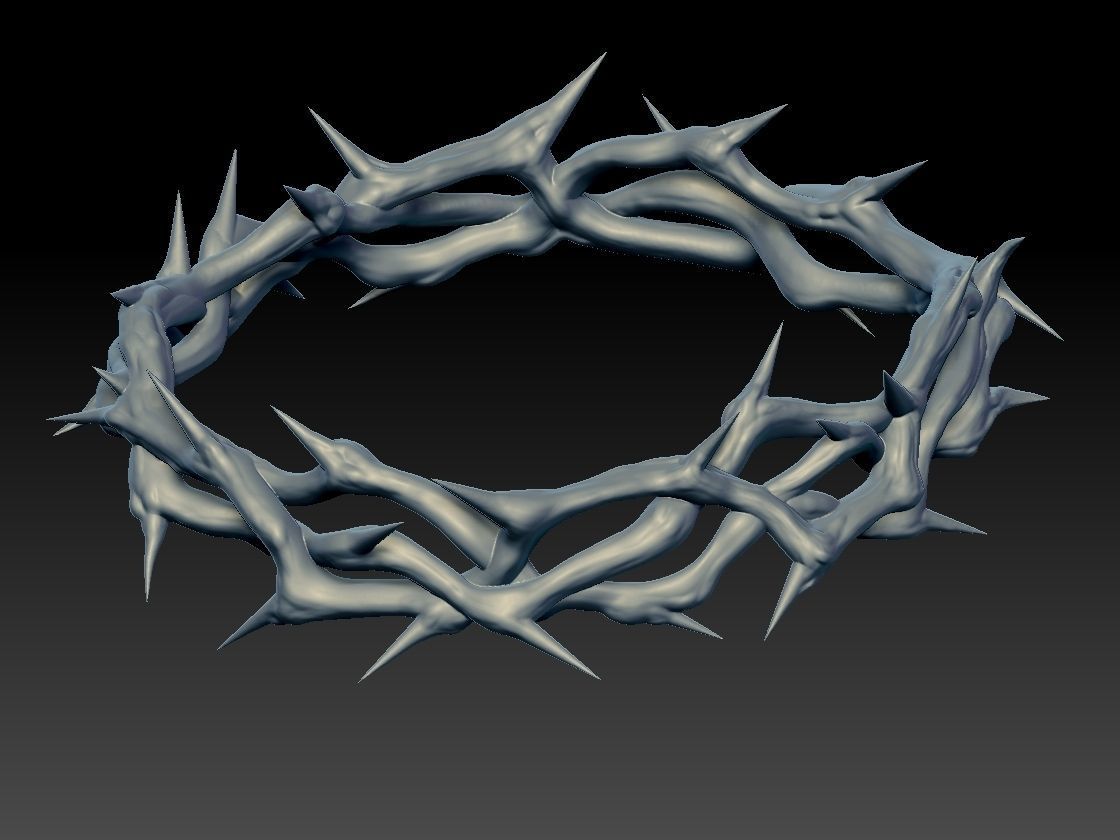  Crown of thorns god jesus 3d print 3D print model_4