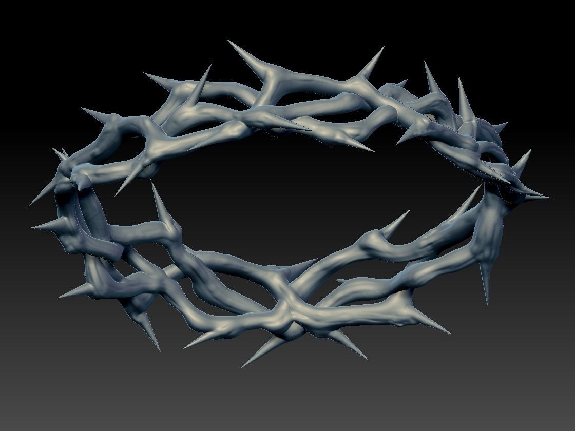  Crown of thorns god jesus 3d print 3D print model_3