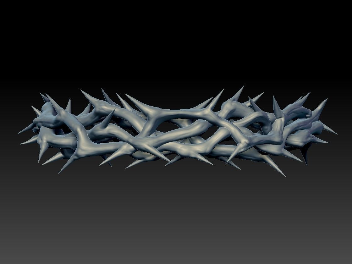  Crown of thorns god jesus 3d print 3D print model_1
