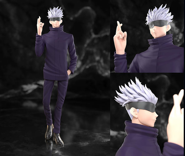 Gojo Satoru  3d Print Model 3D print model