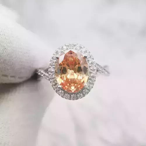 3DM Format Twisted band with oval cut ring