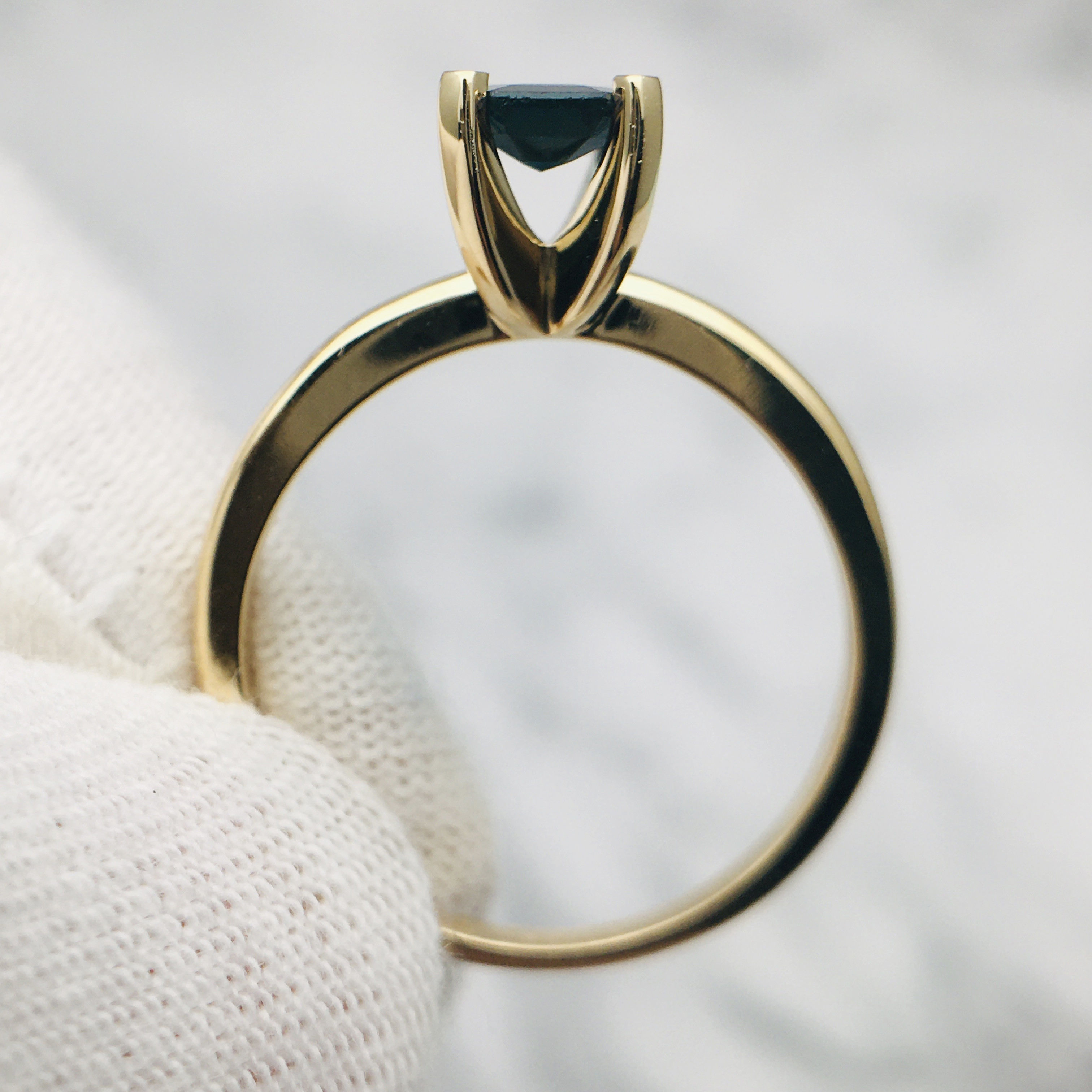 3DM Format Solitaire rectangle cut ring 3D print model_12