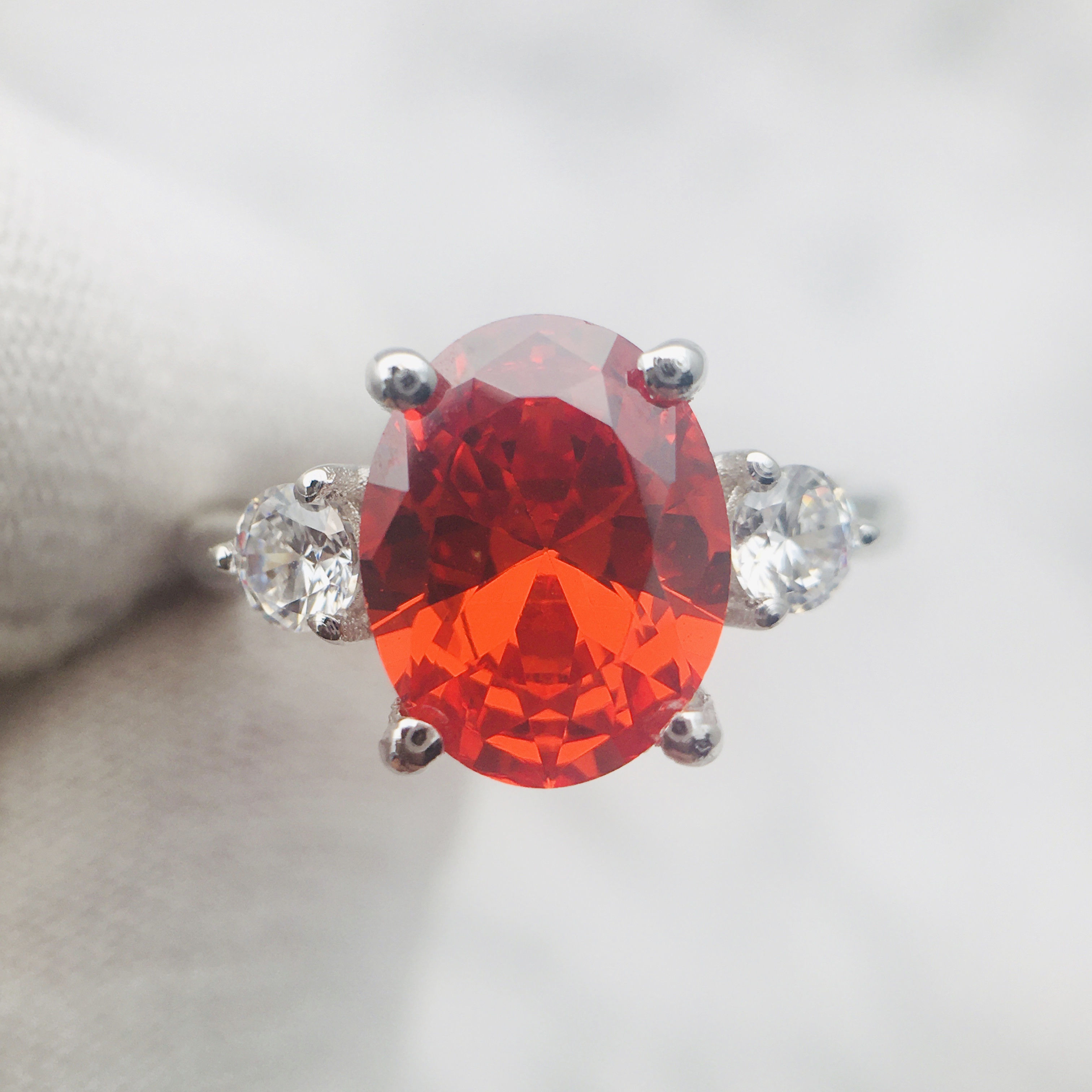 3DM Format Oval cut diamond promise ring for her 3D print model_4