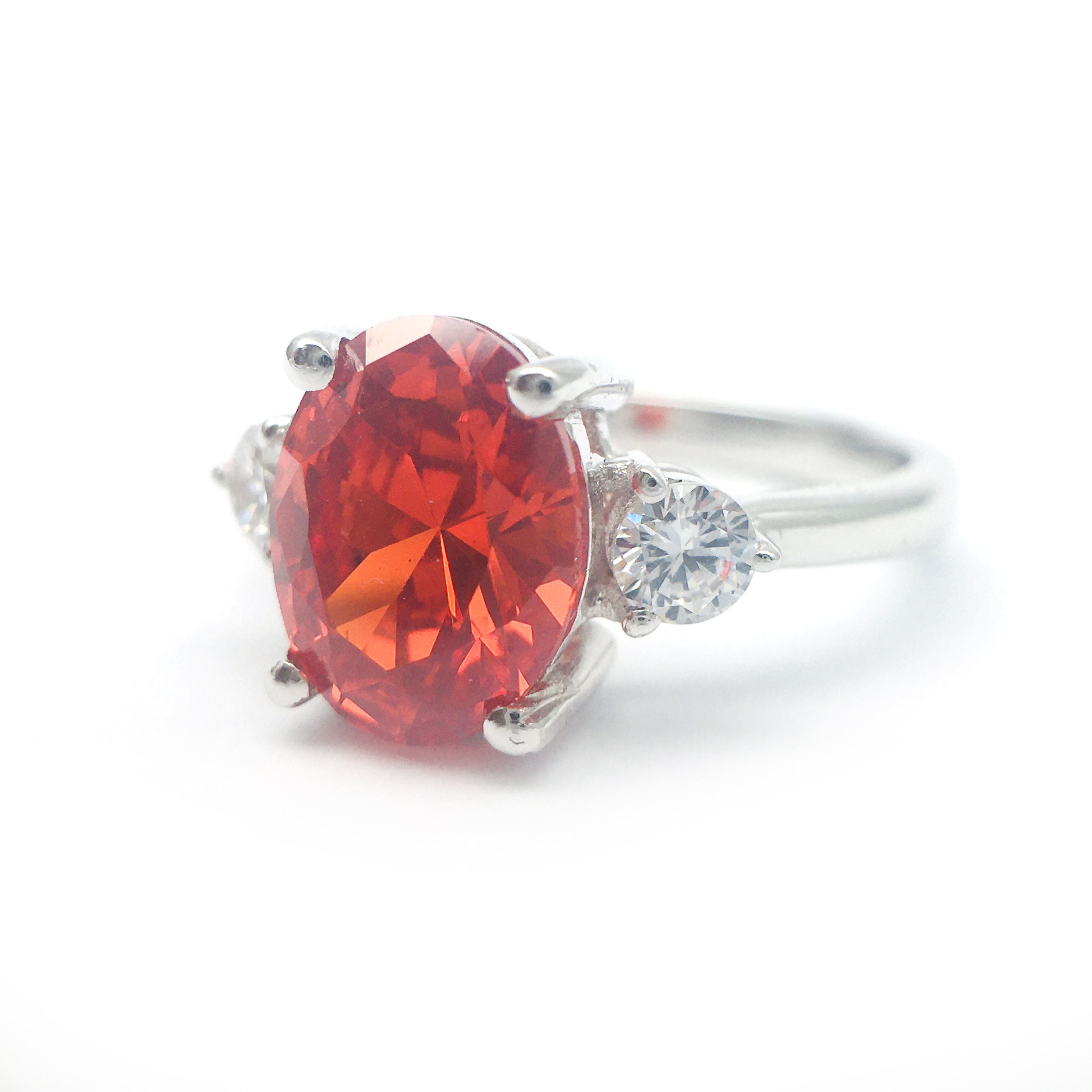 3DM Format Oval cut diamond promise ring for her 3D print model_1