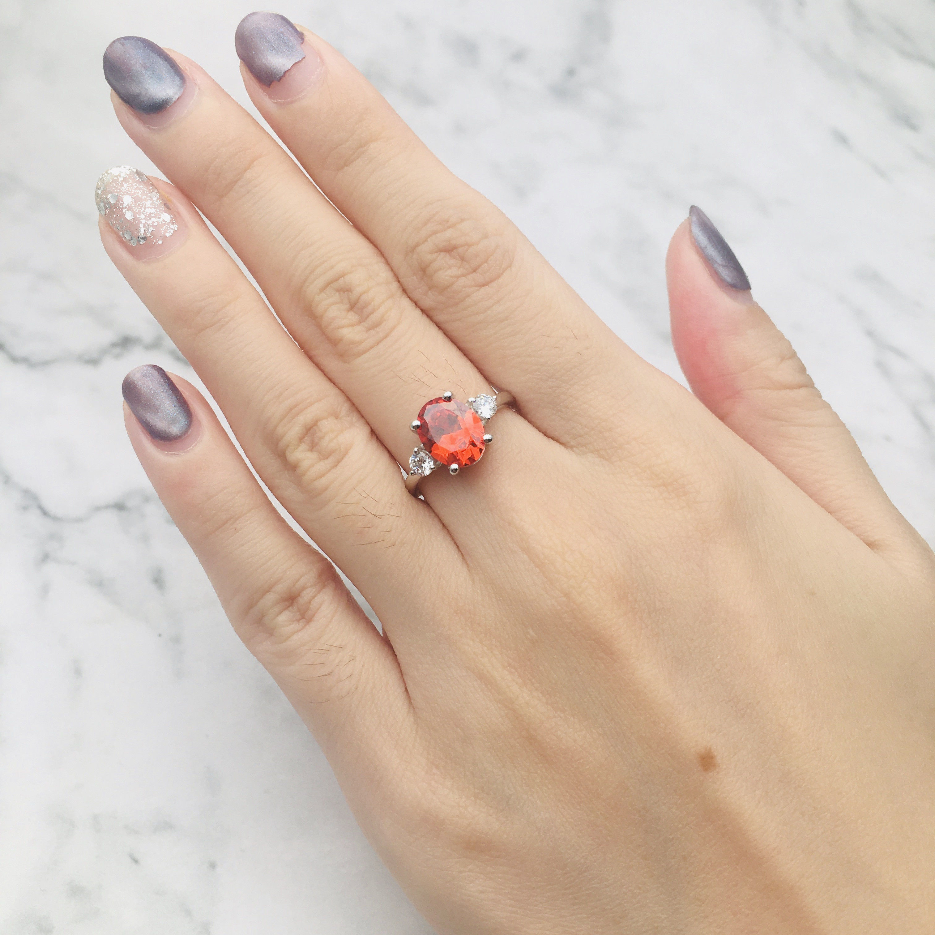 3DM Format Oval cut diamond promise ring for her 3D print model_9