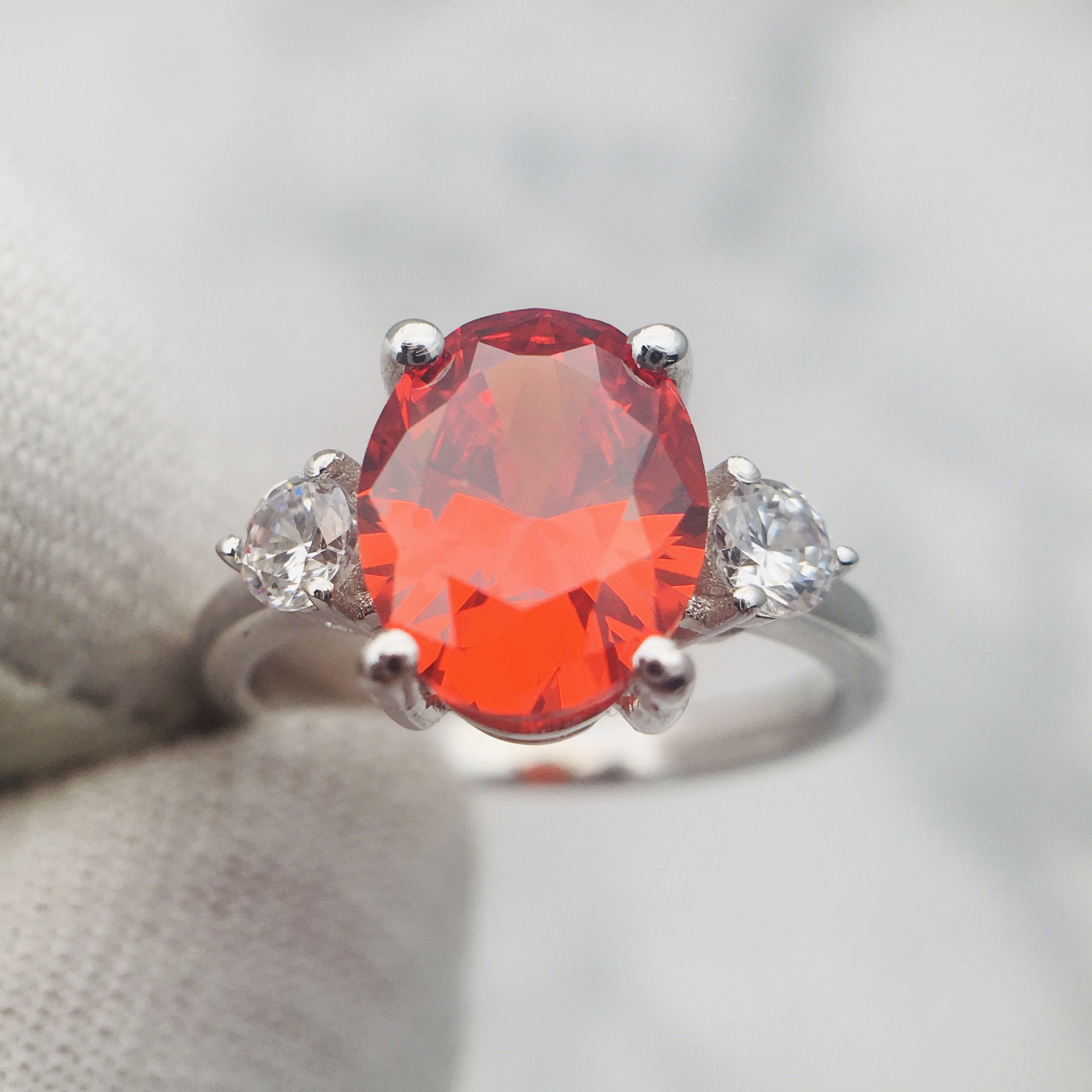 3DM Format Oval cut diamond promise ring for her 3D print model_5