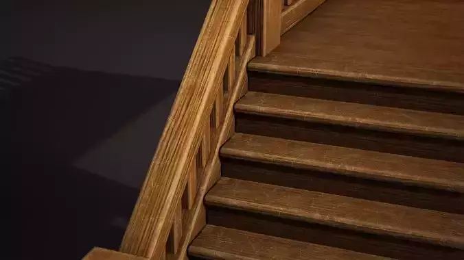 Stairs Game Ready wooden staircase