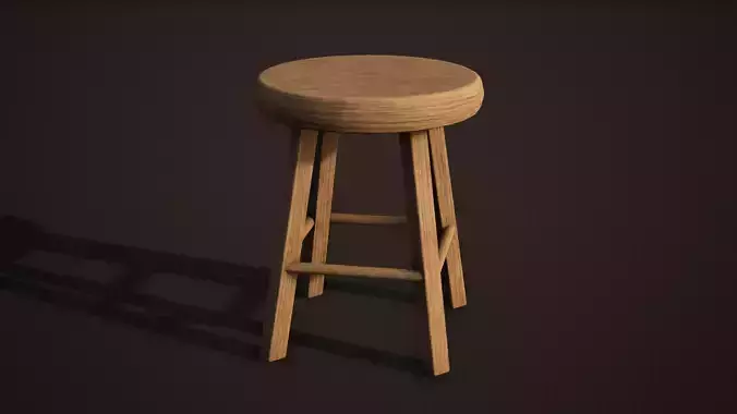 Stool Game Ready wooden
