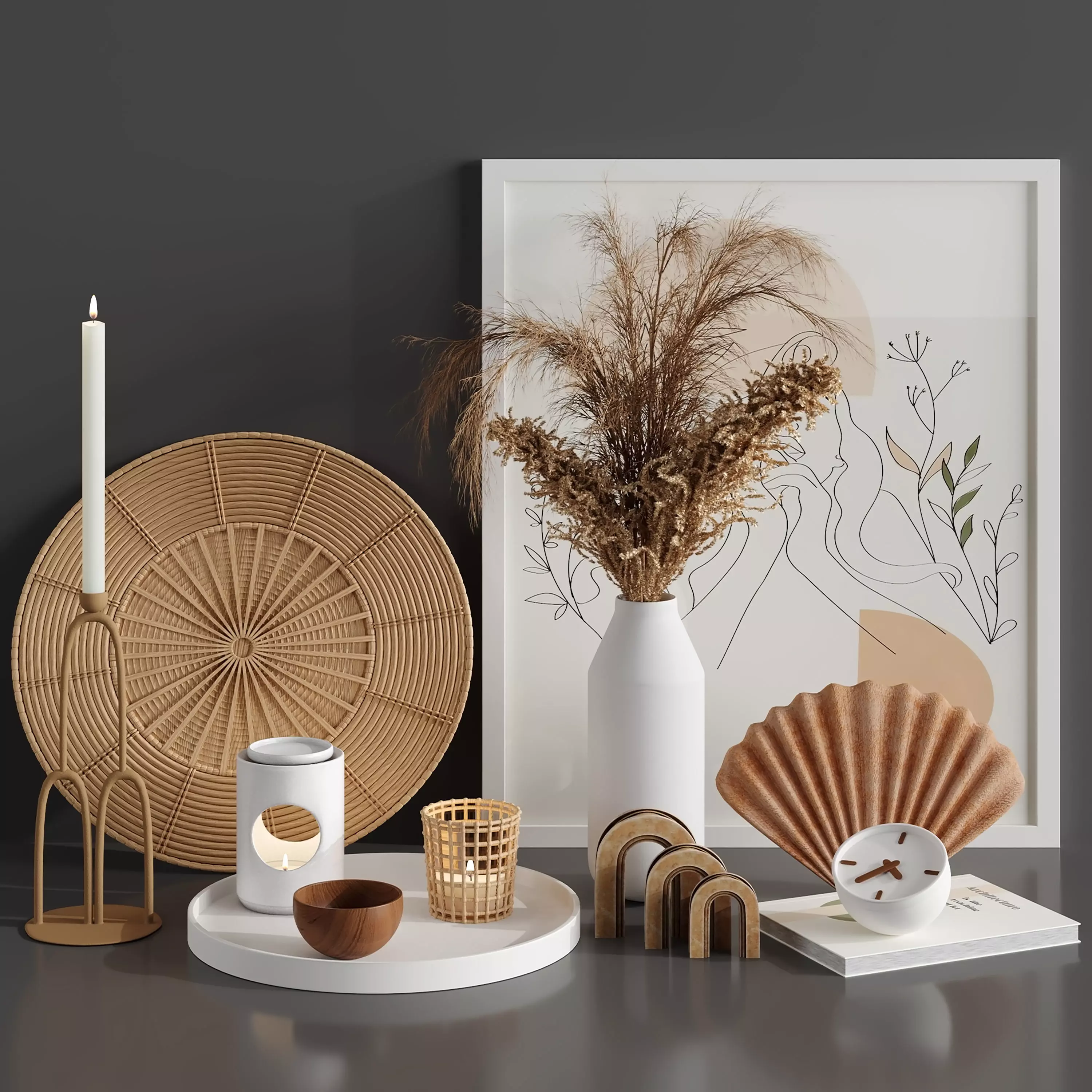 Decorative set 01 3D model | CGTrader